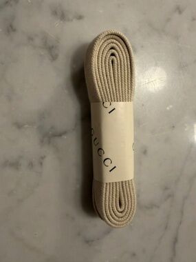 Gucci Beige Shoe Laces for Low Top Sneakers
